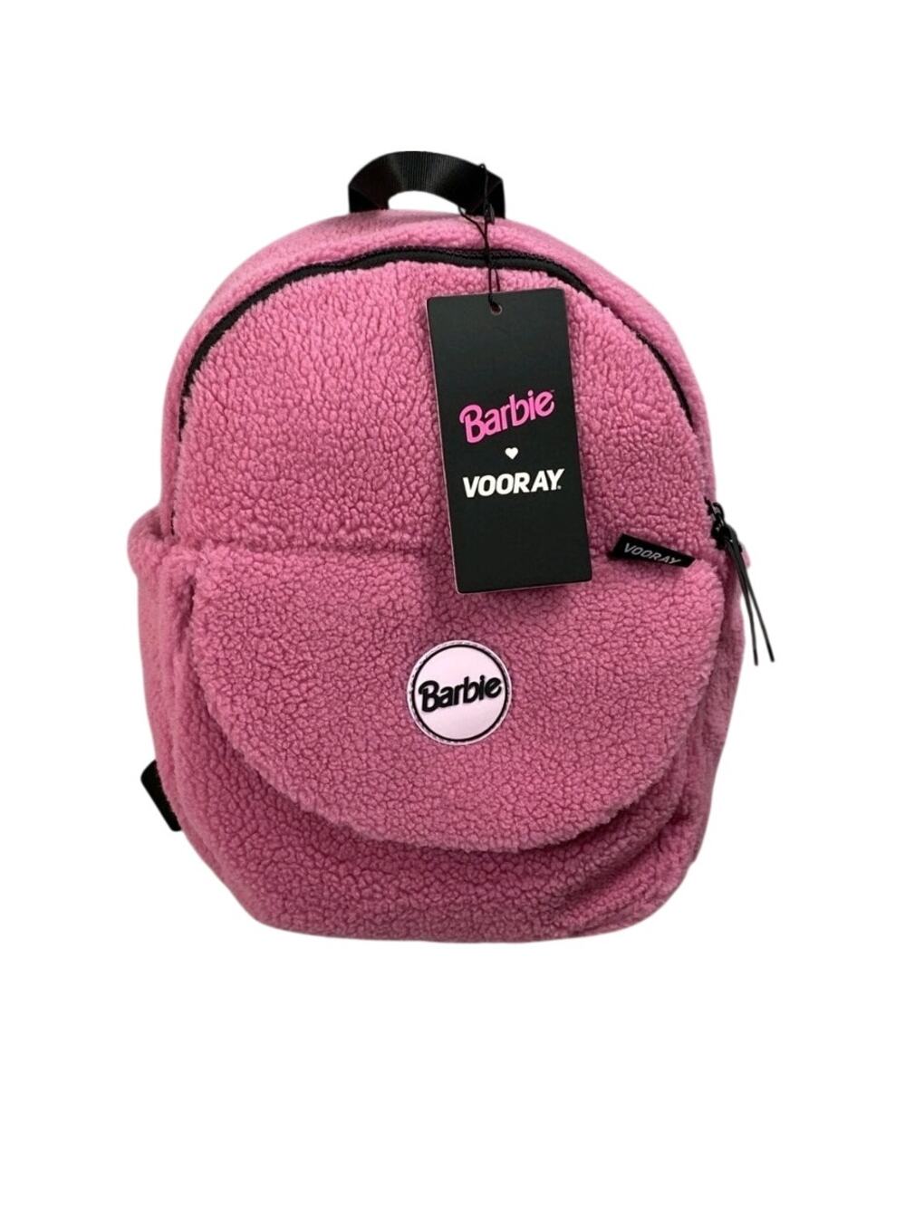 Vooray Barbie Lexi Backpack Pink Sherpa Mini Bag Adjustable Straps NWT NEW